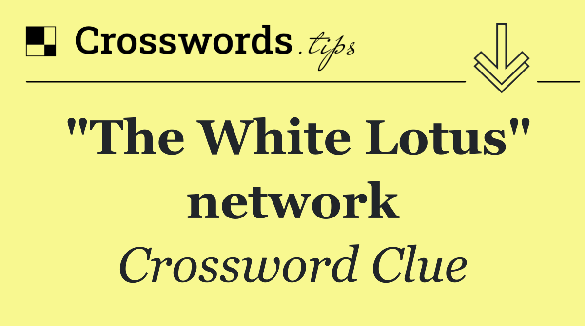 "The White Lotus" network