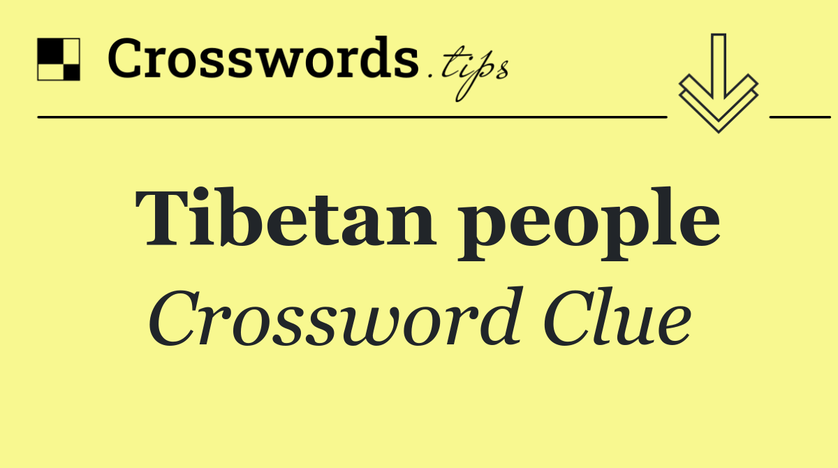 Tibetan people