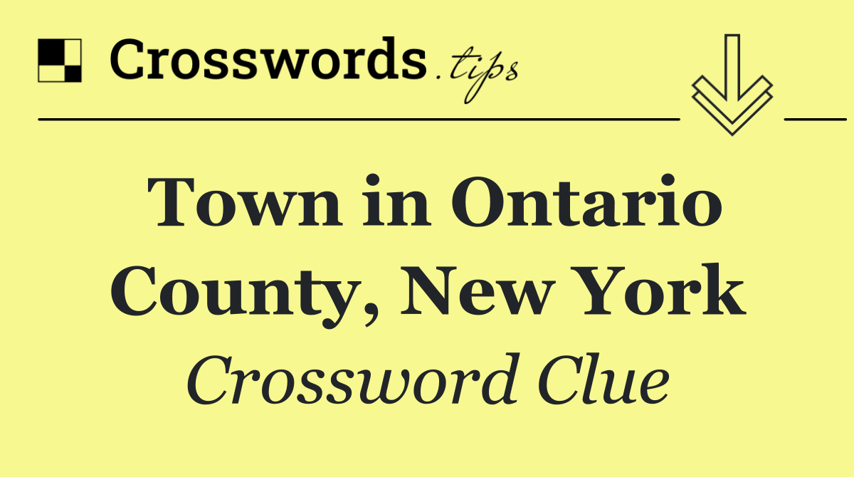 Town in Ontario County, New York