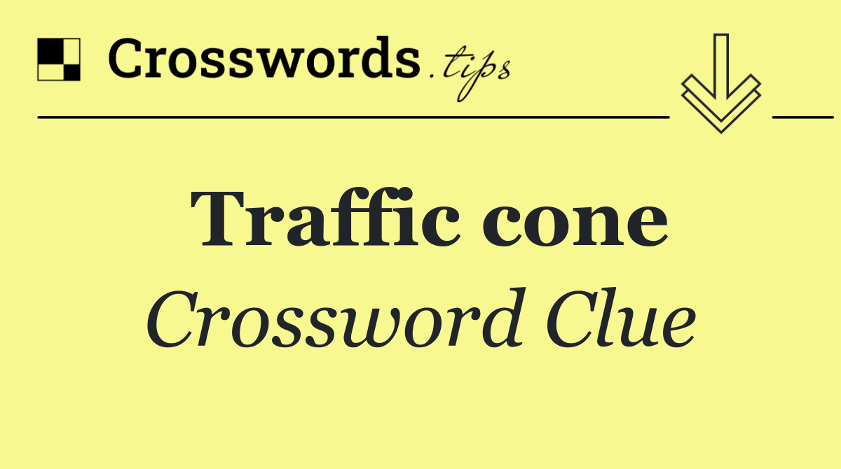 Traffic cone