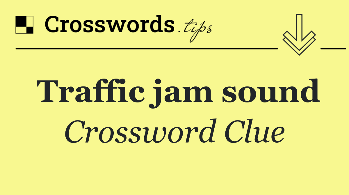 Traffic jam sound
