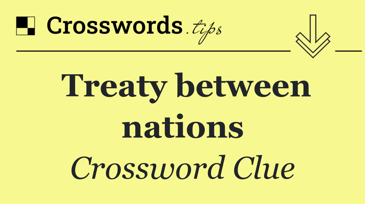 Treaty between nations