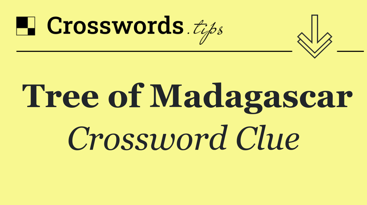 Tree of Madagascar