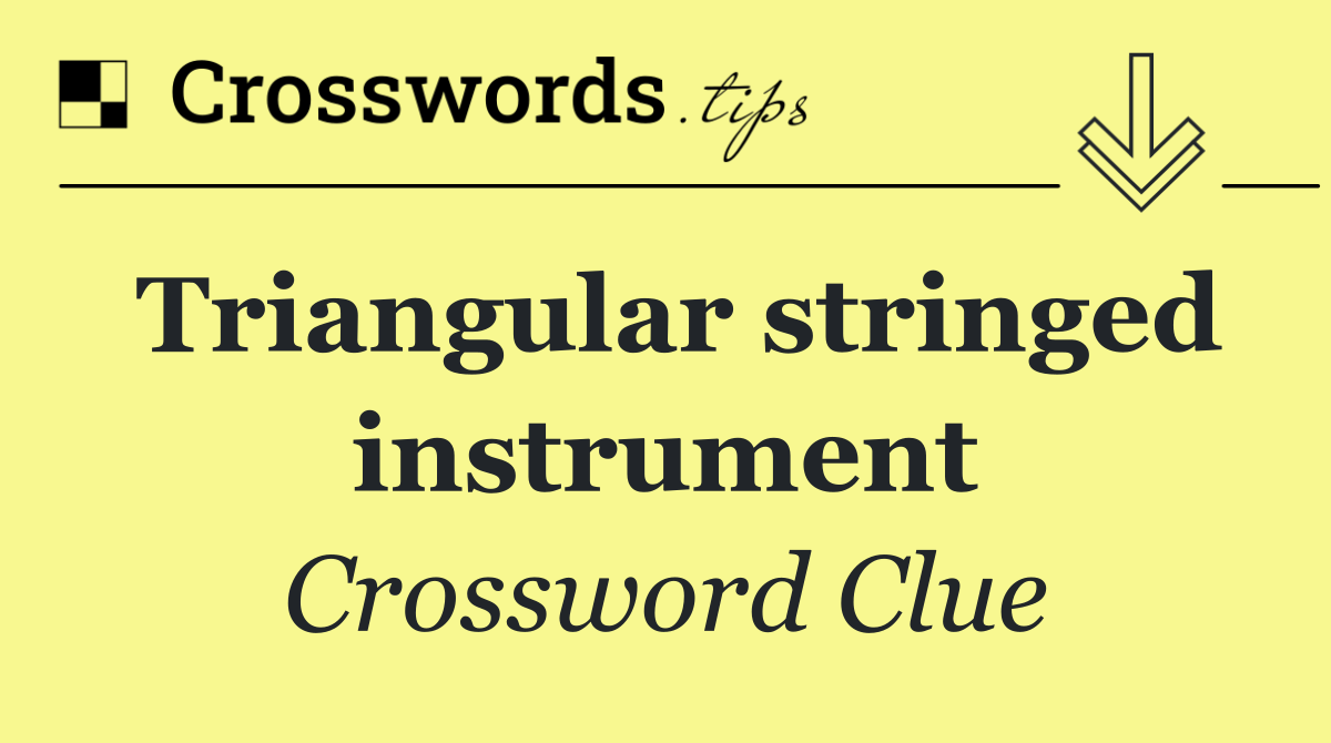 Triangular stringed instrument