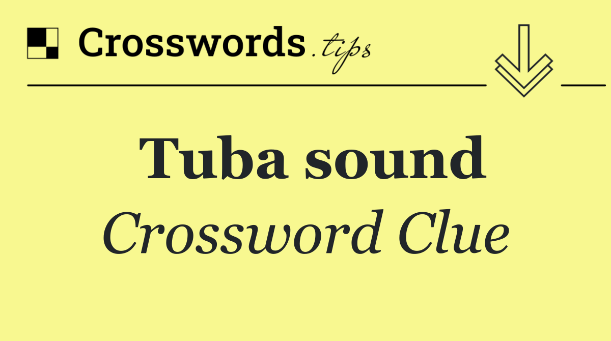 Tuba sound