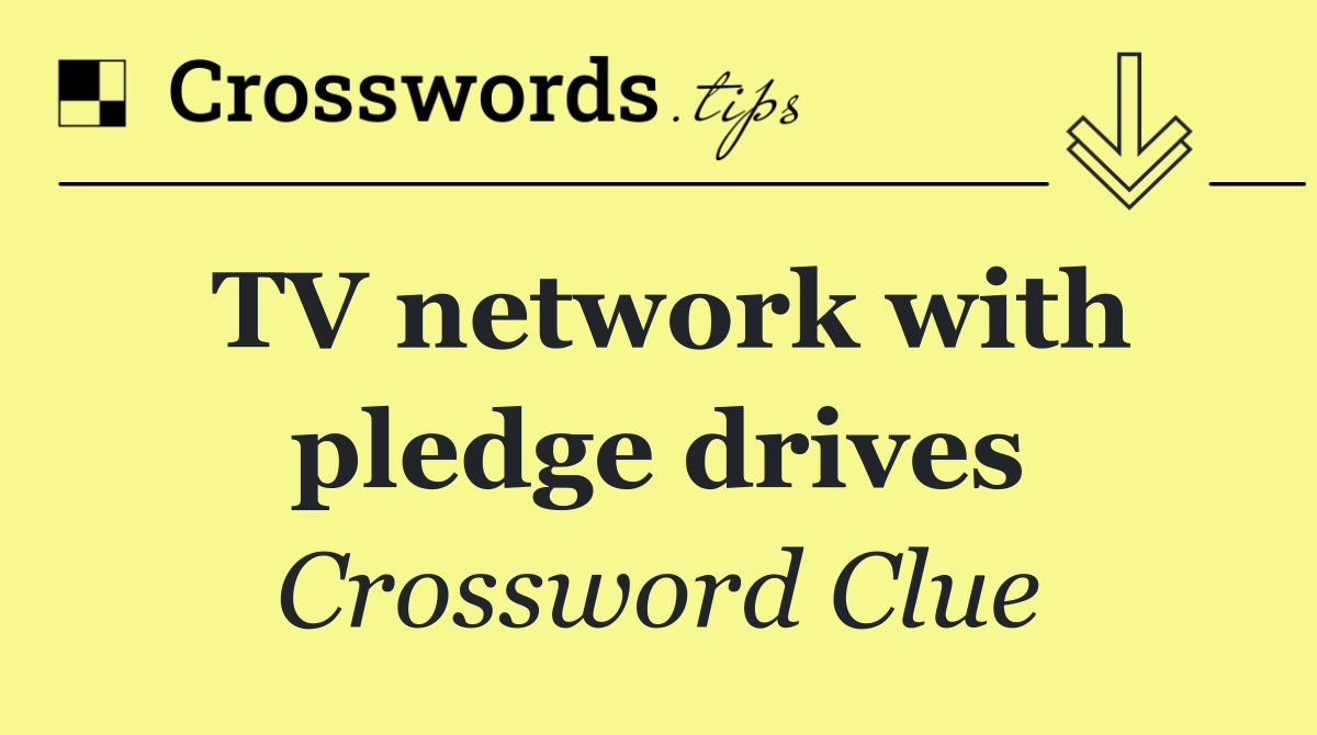 TV network with pledge drives