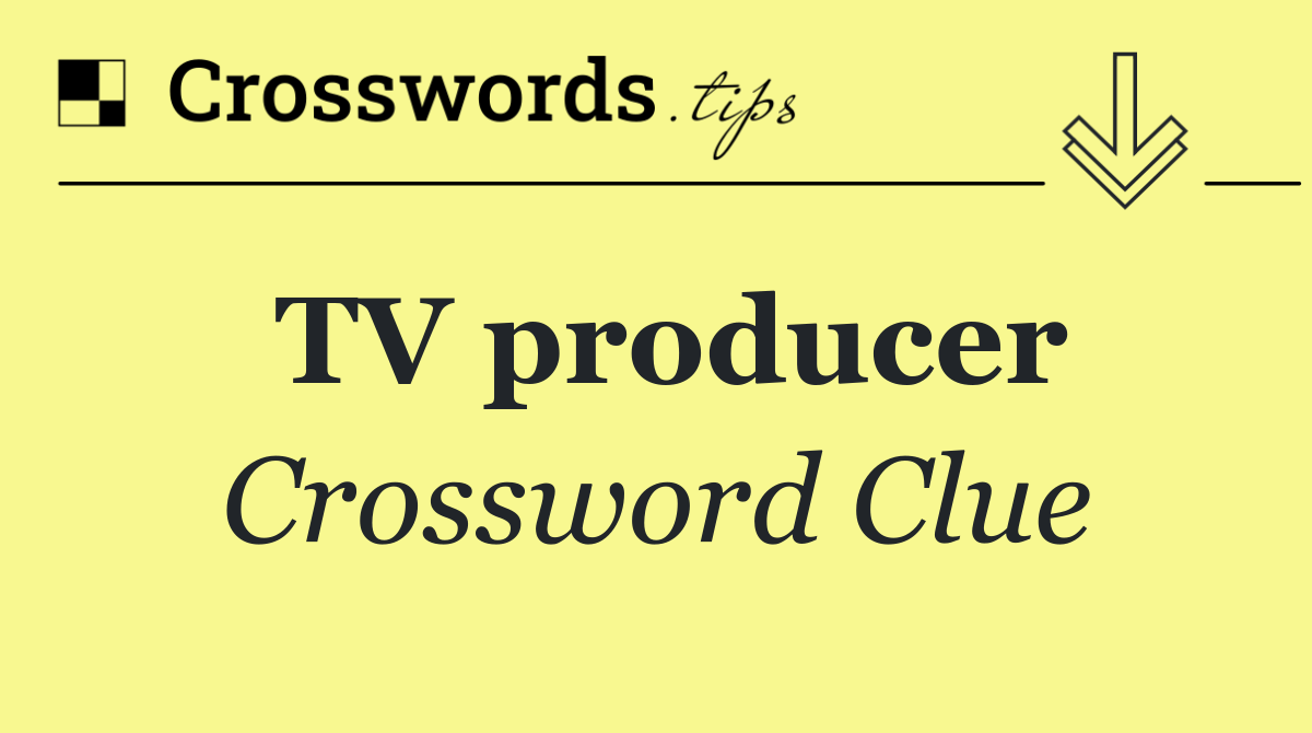 TV producer