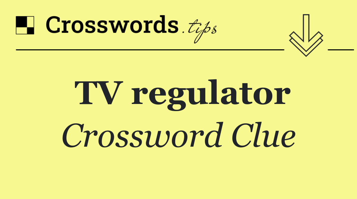 TV regulator