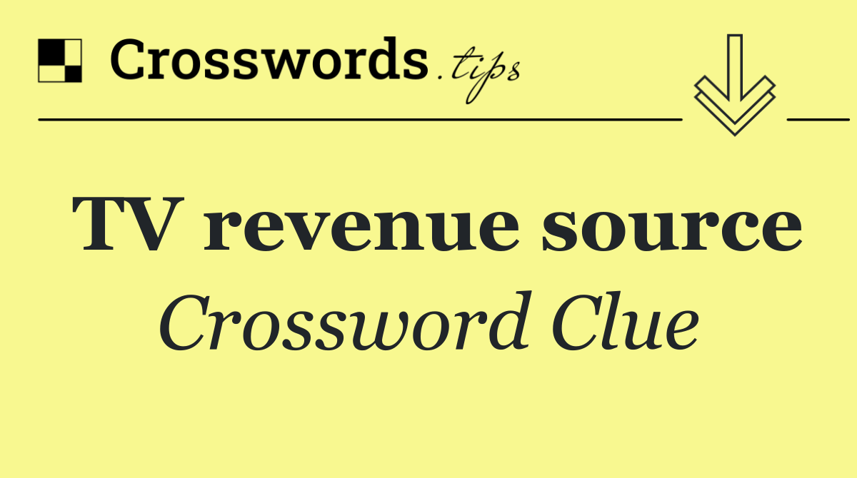 TV revenue source