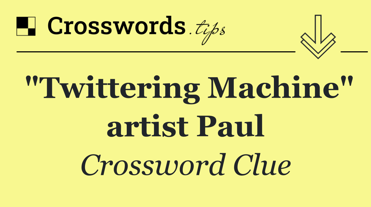 "Twittering Machine" artist Paul