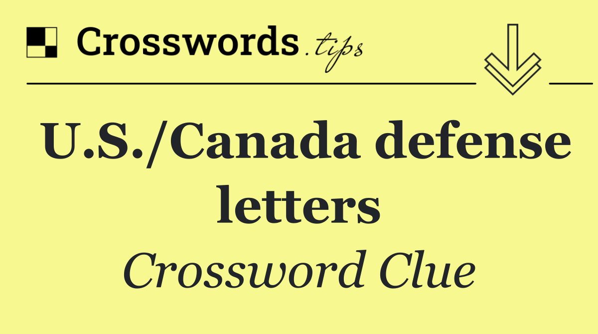 U.S./Canada defense letters