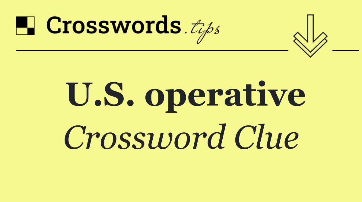 U.S. operative