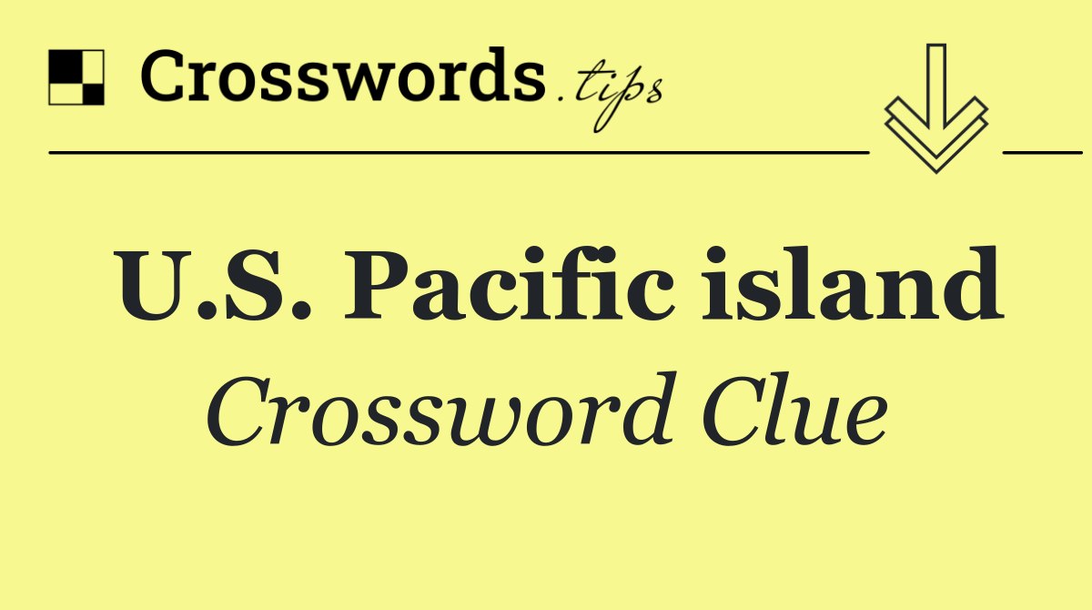 U.S. Pacific island
