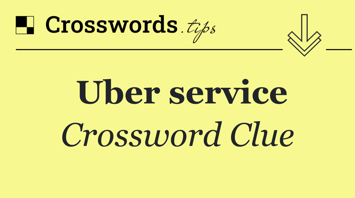 Uber service
