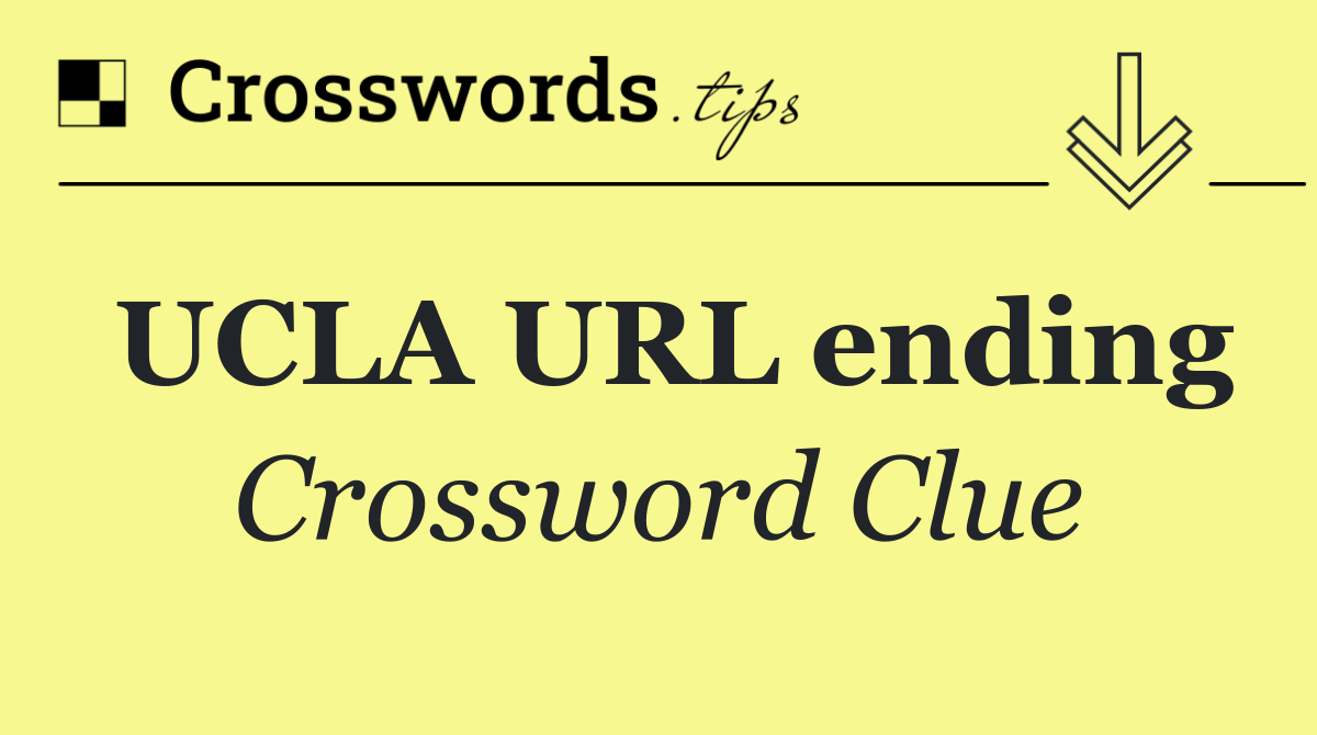 UCLA URL ending
