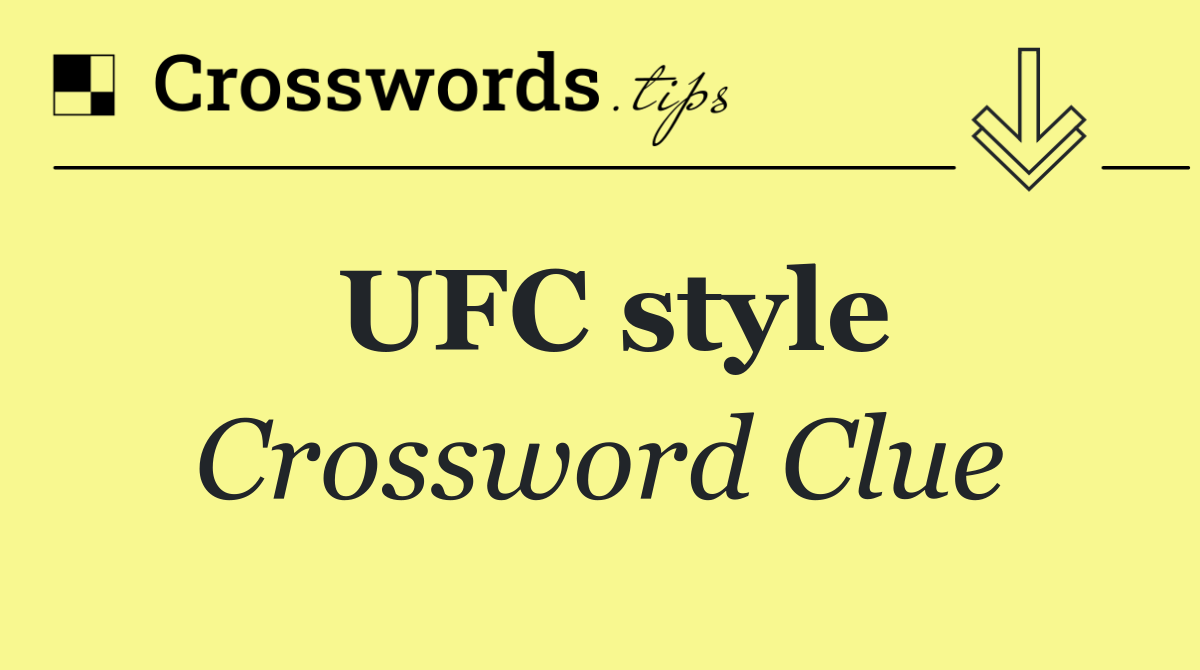 UFC style