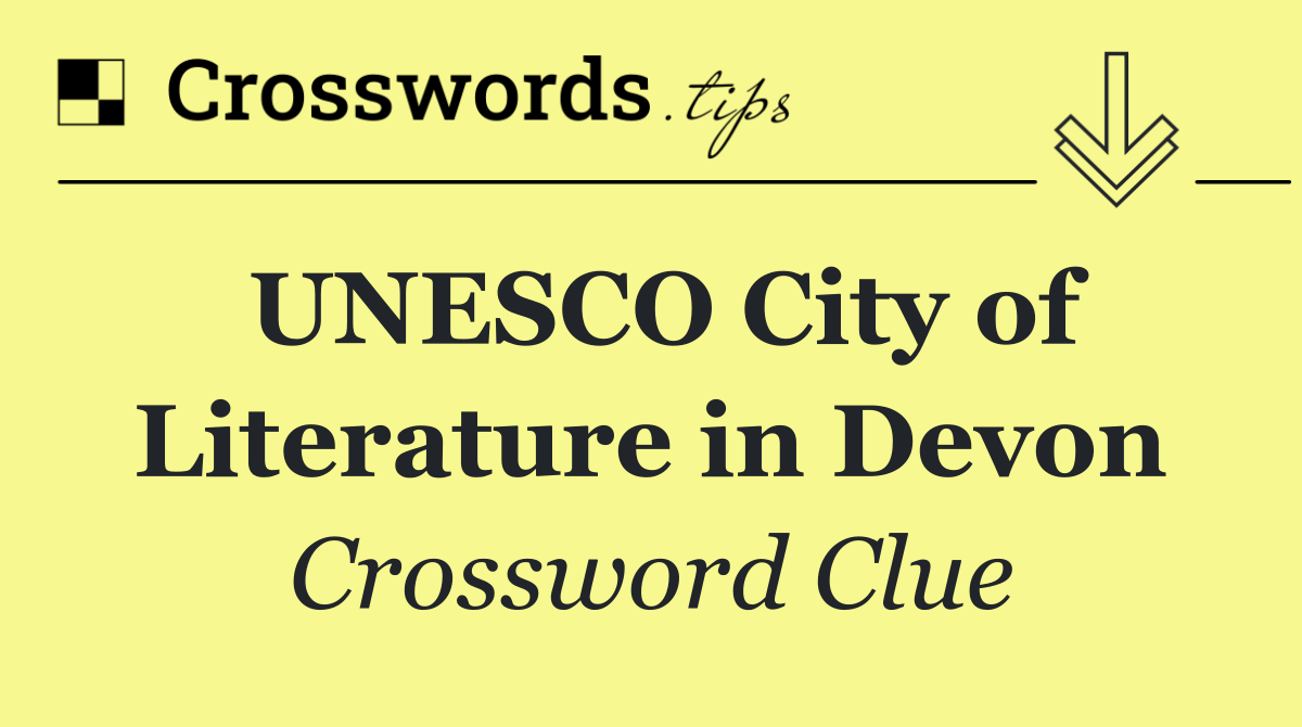 UNESCO City of Literature in Devon