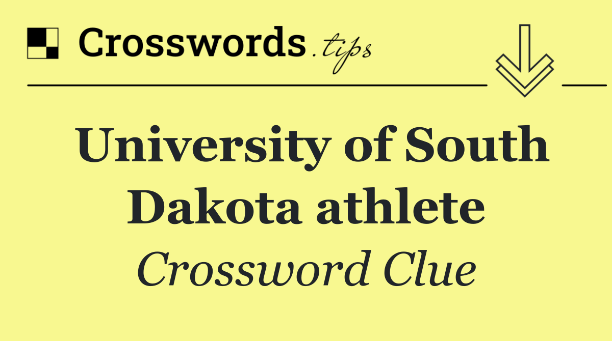 University of South Dakota athlete