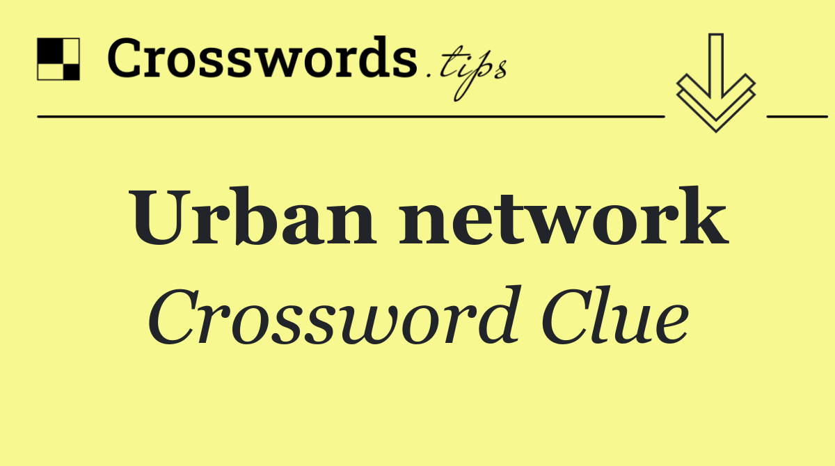 Urban network