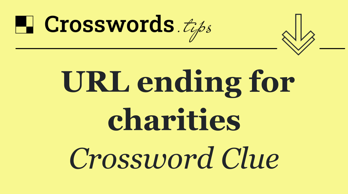 URL ending for charities