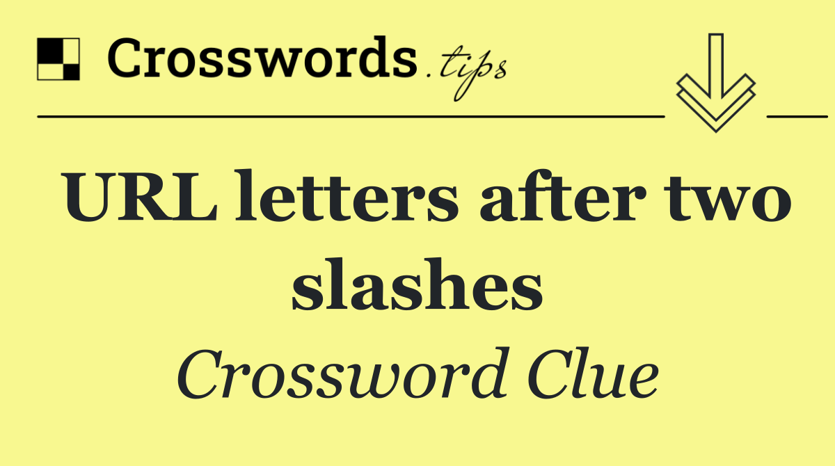 URL letters after two slashes