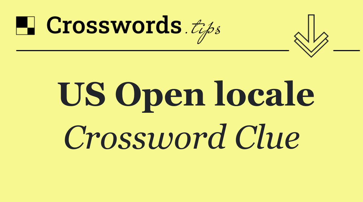 US Open locale