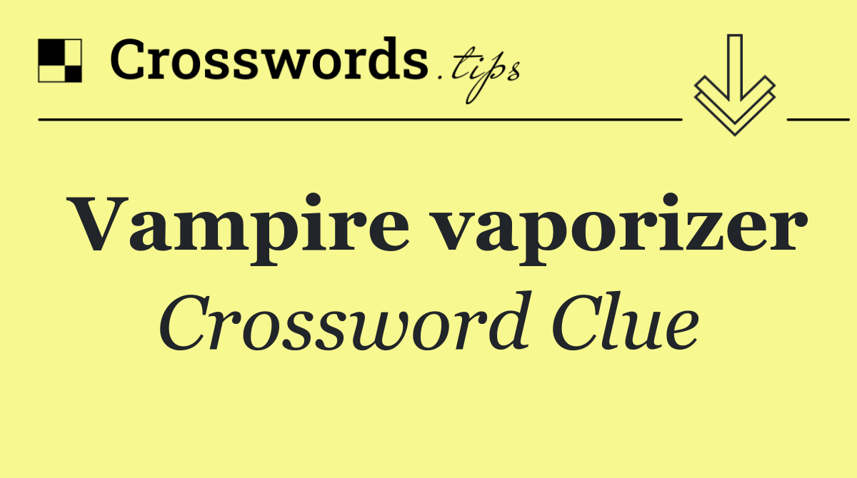 Vampire vaporizer