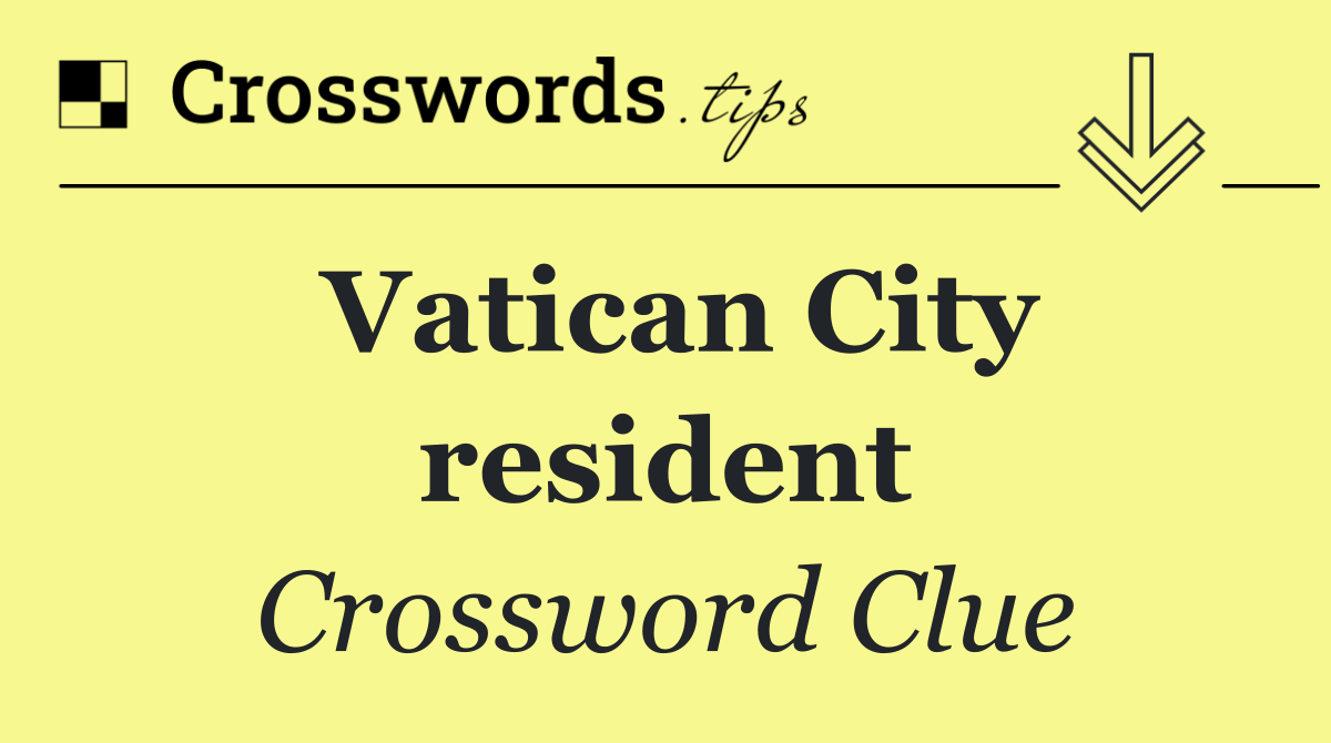 Vatican City resident