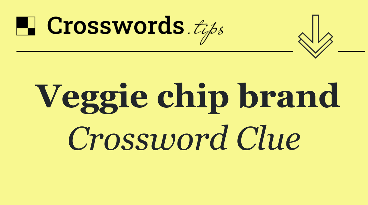 Veggie chip brand