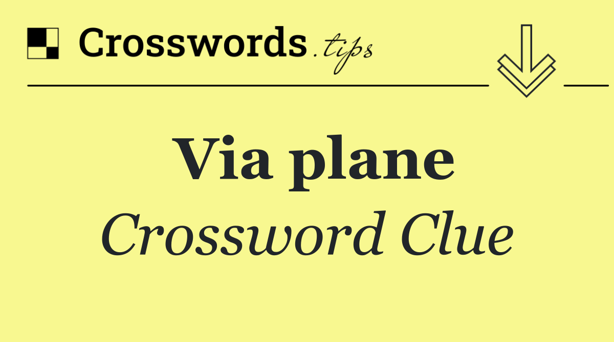 Via plane