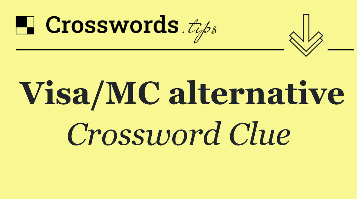 Visa/MC alternative