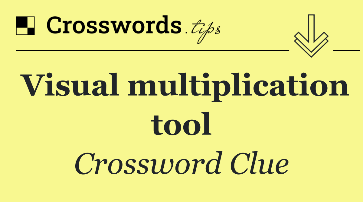 Visual multiplication tool