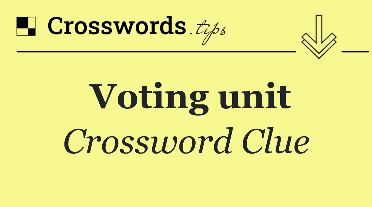 Voting unit