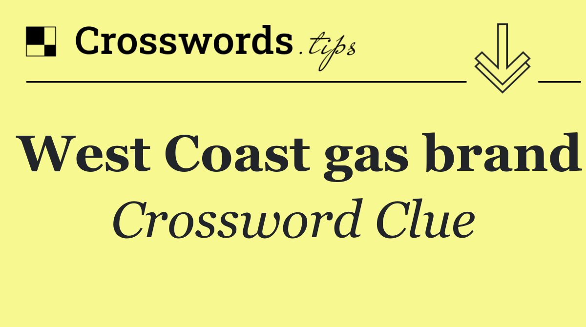 West Coast gas brand