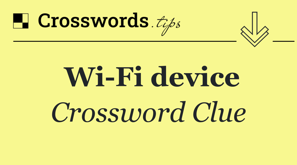 Wi Fi device