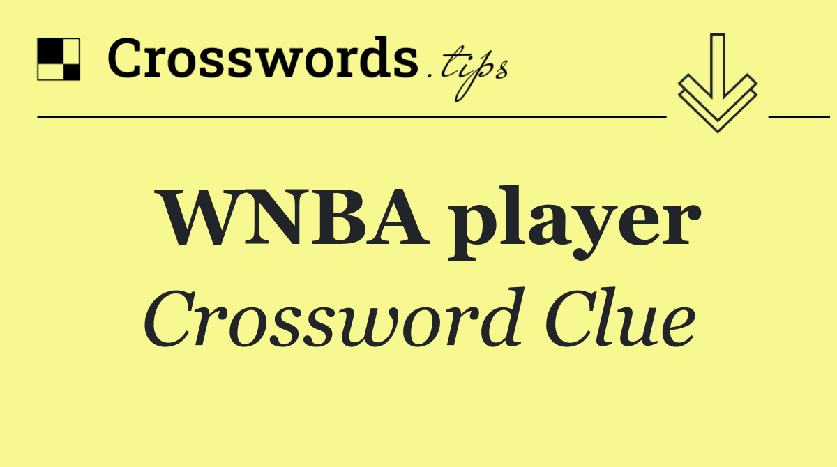 WNBA player