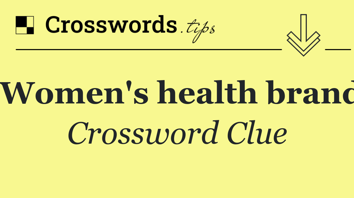 Women's health brand