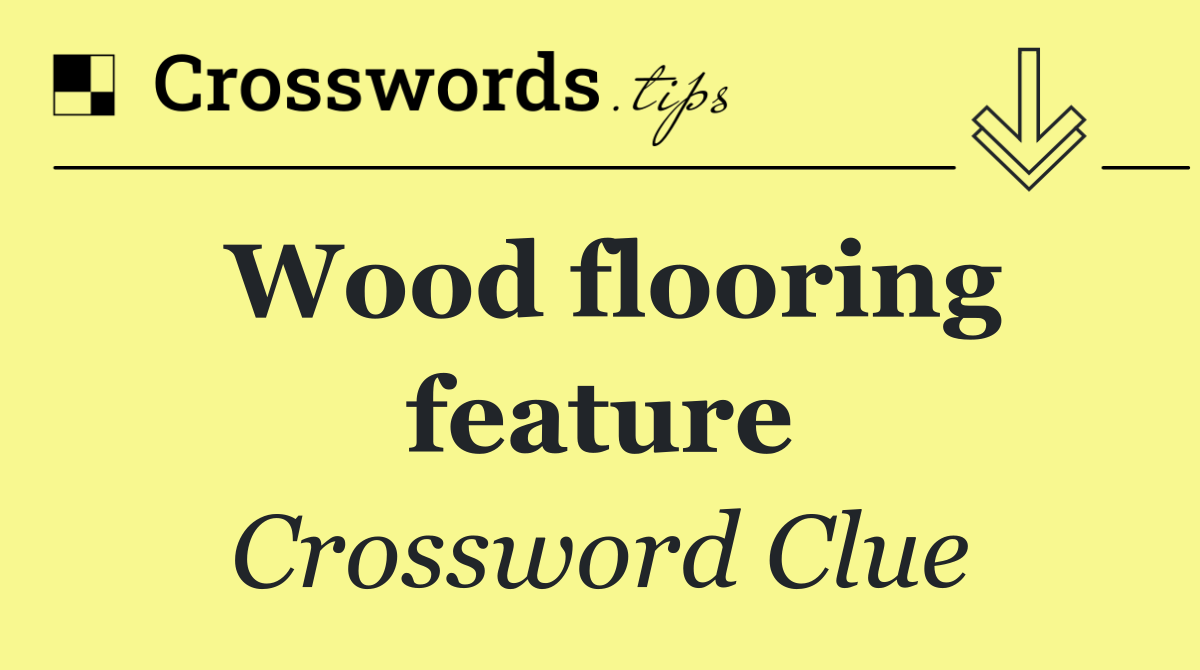 Wood flooring feature