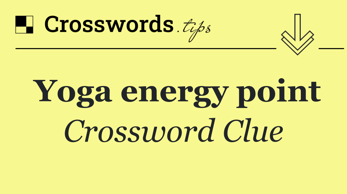Yoga energy point