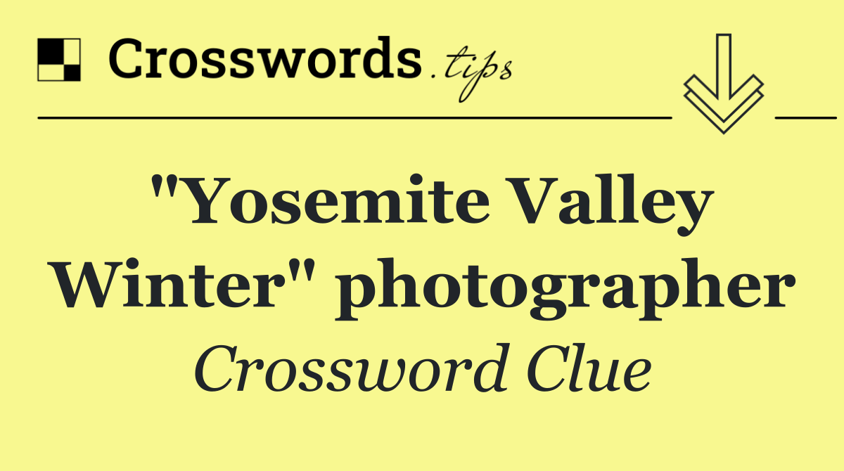 "Yosemite Valley Winter" photographer