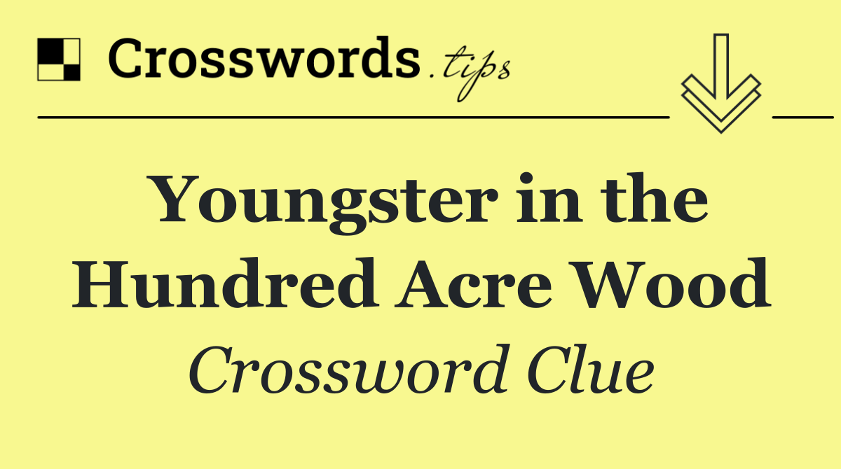 Youngster in the Hundred Acre Wood