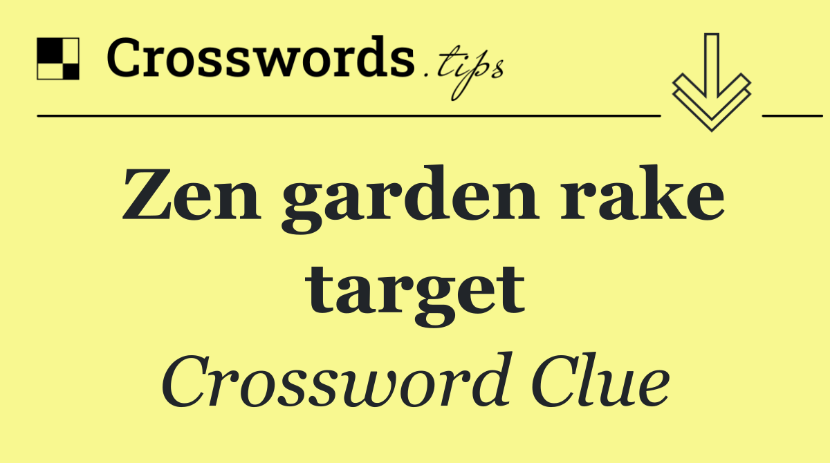 Zen garden rake target