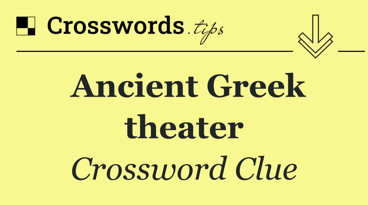 Ancient Greek theater