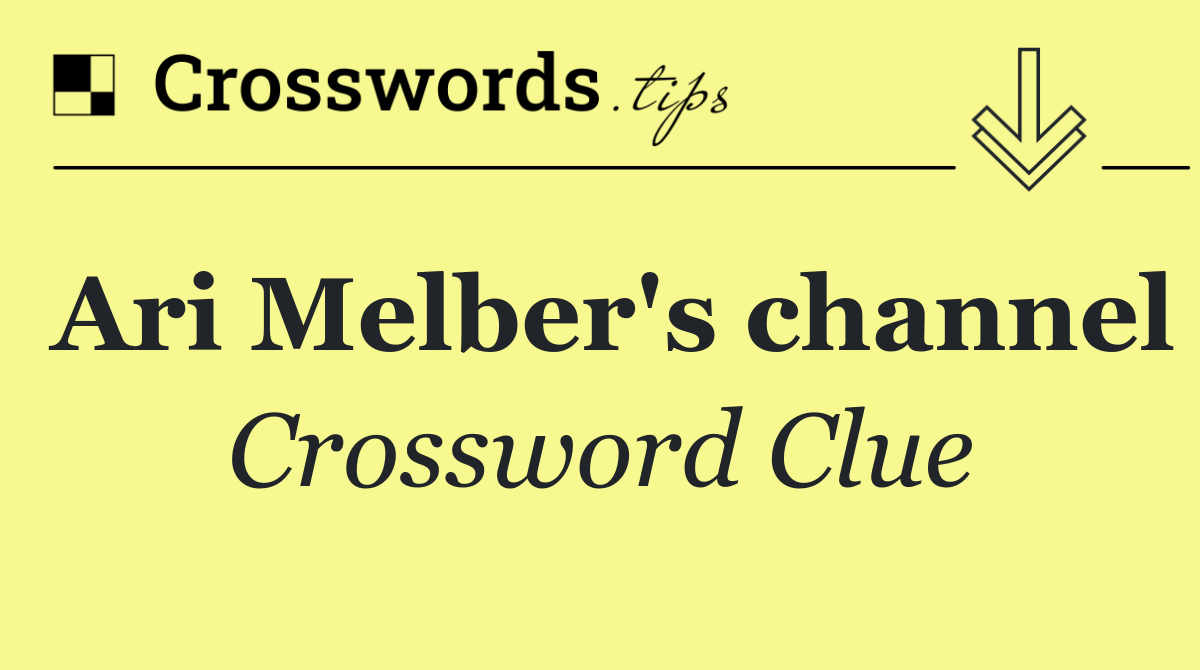 Ari Melber's channel