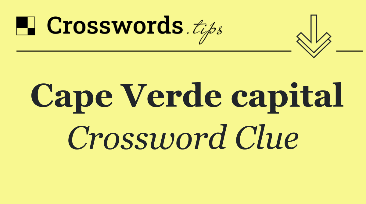 Cape Verde capital
