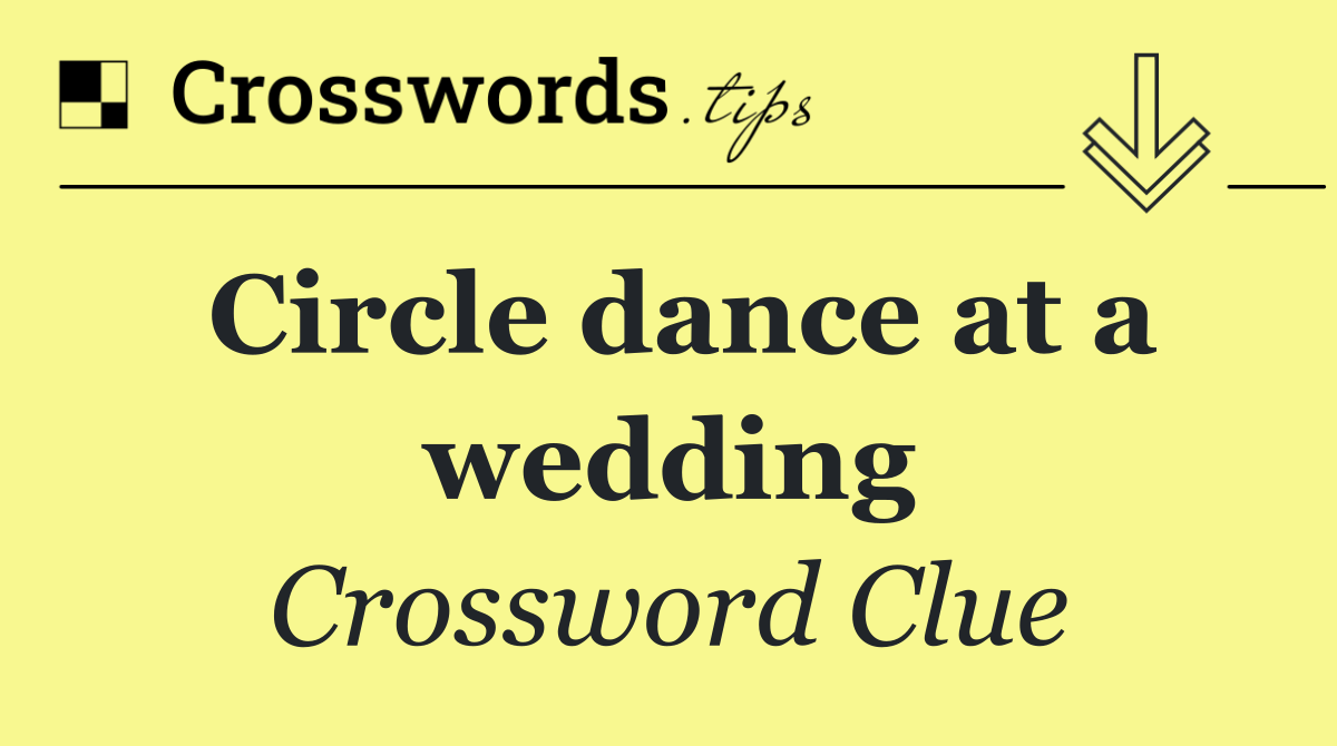 Circle dance at a wedding