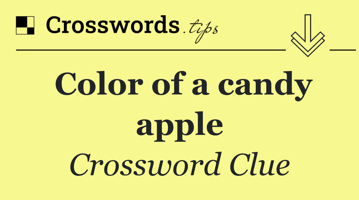 Color of a candy apple