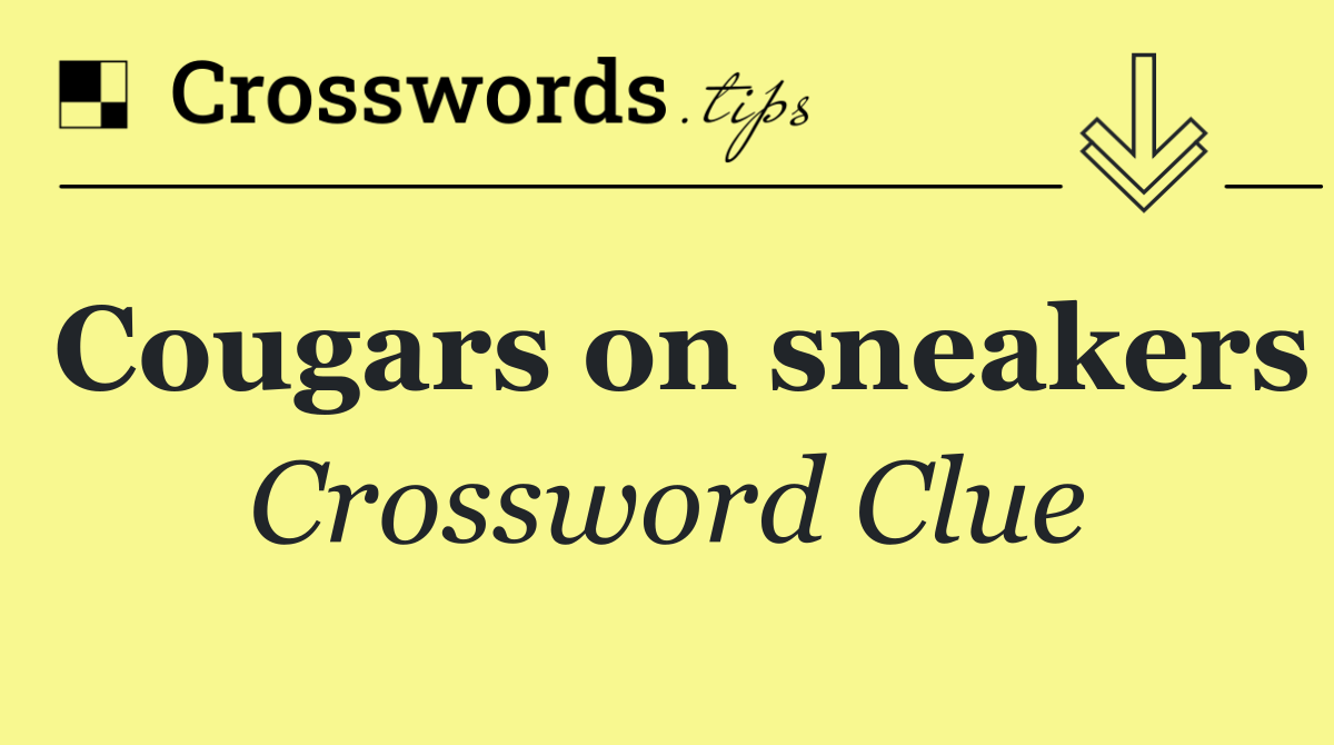 Cougars on sneakers