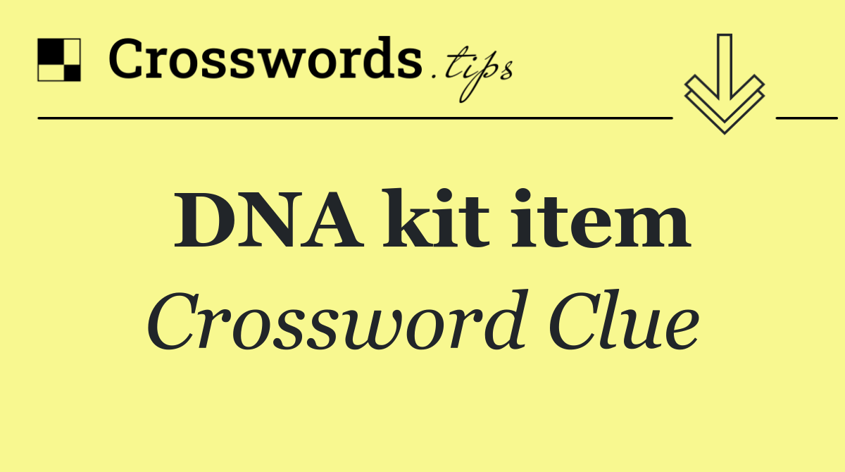 DNA kit item