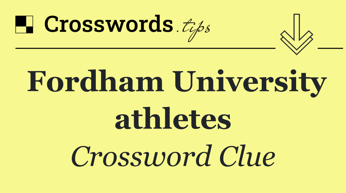 Fordham University athletes